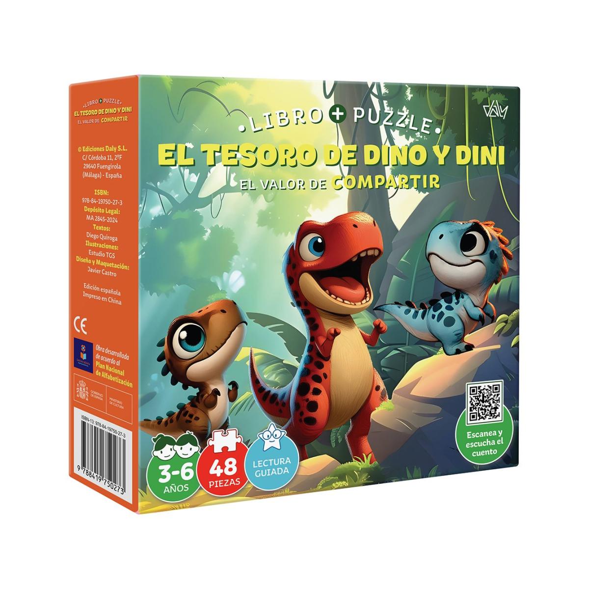 Imagem 0 de LIVRO + PUZZLE - EL TESORO DE DINO Y DIN (Capa Mole Capa dura)