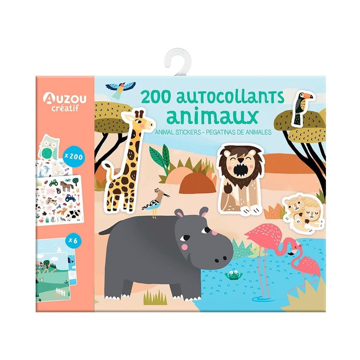 Imagem 0 de 200 pegatinas de animales. estuche de ar