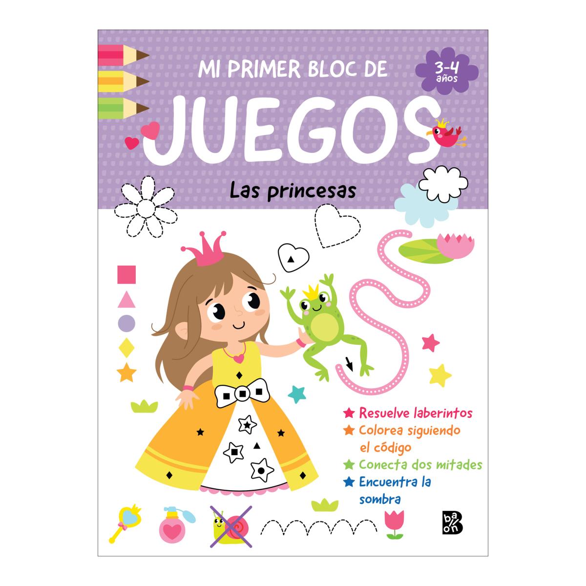 Imagen 0 de Mi primer bloc de juegos- las princesas (Tapa blanda)