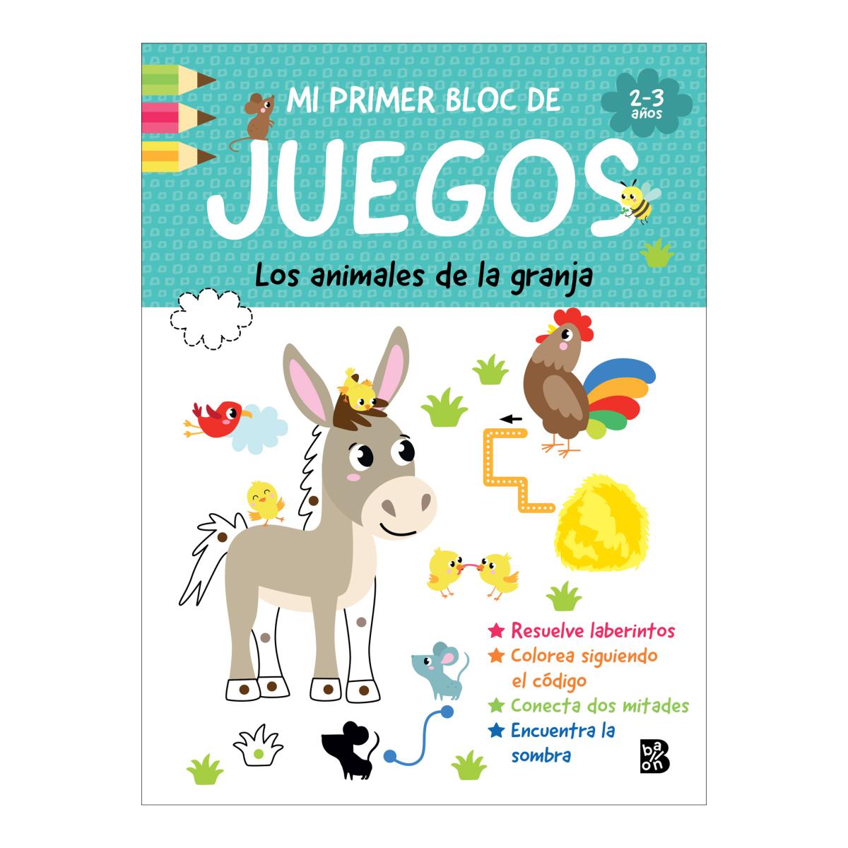 Imagen 0 de Mi primer bloc de juegos- animales de la granja (Tapa blanda)