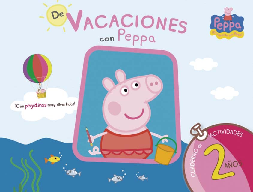 Imagen 0 de Peppa Pig. Cuaderno de vacaciones . - De vacaciones con Peppa (2 años): (¡con pegatinas muy divertidas!)  (Tapa blanda)