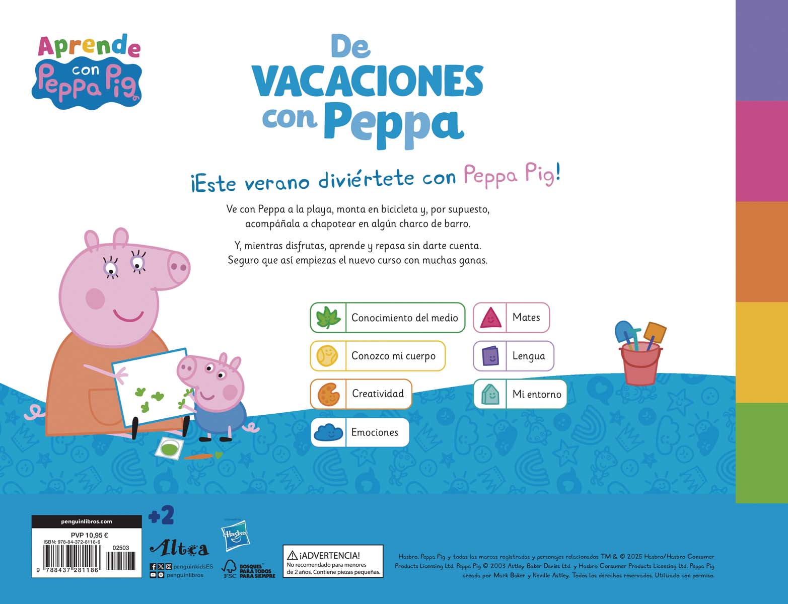 Peppa Pig. Cuaderno de vacaciones . - De vacaciones con Peppa (2 años): (¡con pegatinas muy divertidas!) (Tapa blanda) 10
