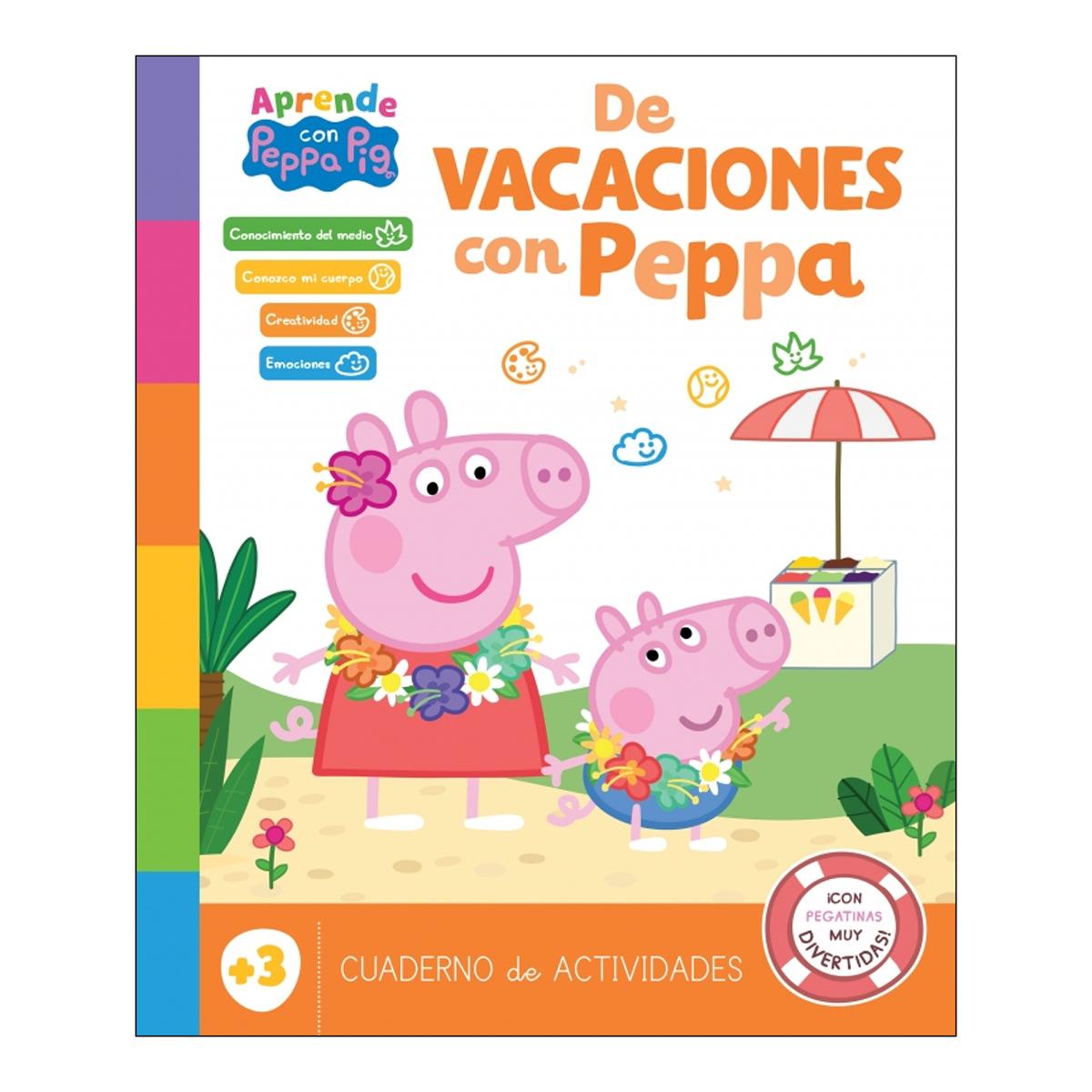 Imagen 0 de Peppa Pig. Cuaderno de vacaciones . - De vacaciones con Peppa (3 años): (¡con pegatinas muy divertidas!)  (Tapa blanda)