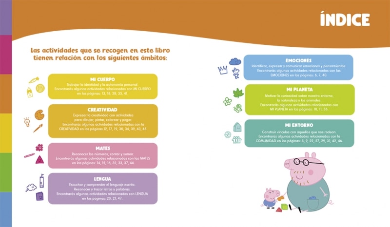 Peppa Pig. Cuaderno de vacaciones . - De vacaciones con Peppa (3 años): (¡con pegatinas muy divertidas!)  (Tapa blanda) 6