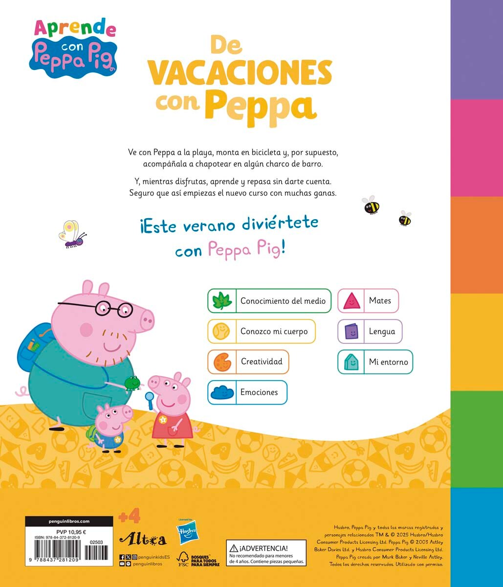 Peppa Pig. Cuaderno de vacaciones . - De vacaciones con Peppa (4 años): (¡con pegatinas muy divertidas!)  (Tapa blanda) 11