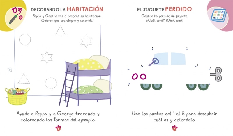 Peppa Pig. Cuaderno de vacaciones . - De vacaciones con Peppa (5 años): (¡con pegatinas muy divertidas!)  (Tapa blanda) 6