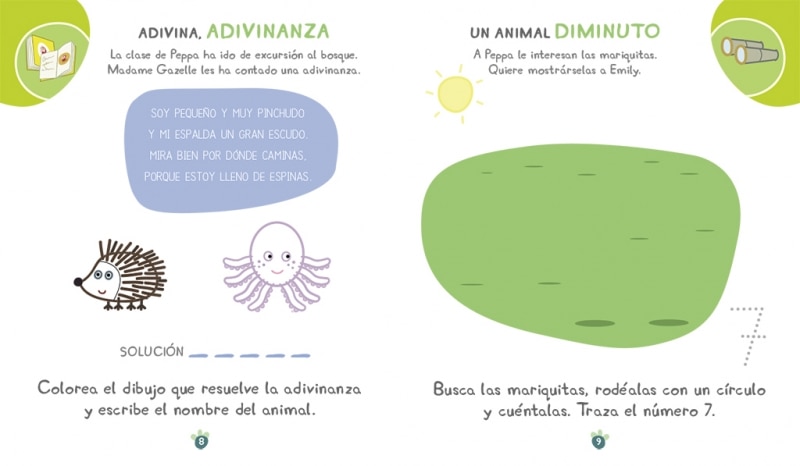 Peppa Pig. Cuaderno de vacaciones . - De vacaciones con Peppa (5 años): (¡con pegatinas muy divertidas!)  (Tapa blanda) 9