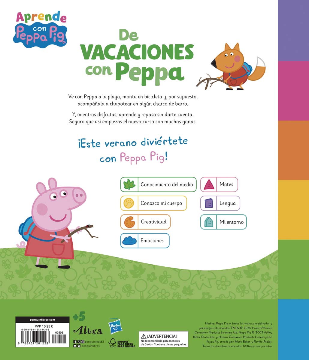 Peppa Pig. Cuaderno de vacaciones . - De vacaciones con Peppa (5 años): (¡con pegatinas muy divertidas!)  (Tapa blanda) 10