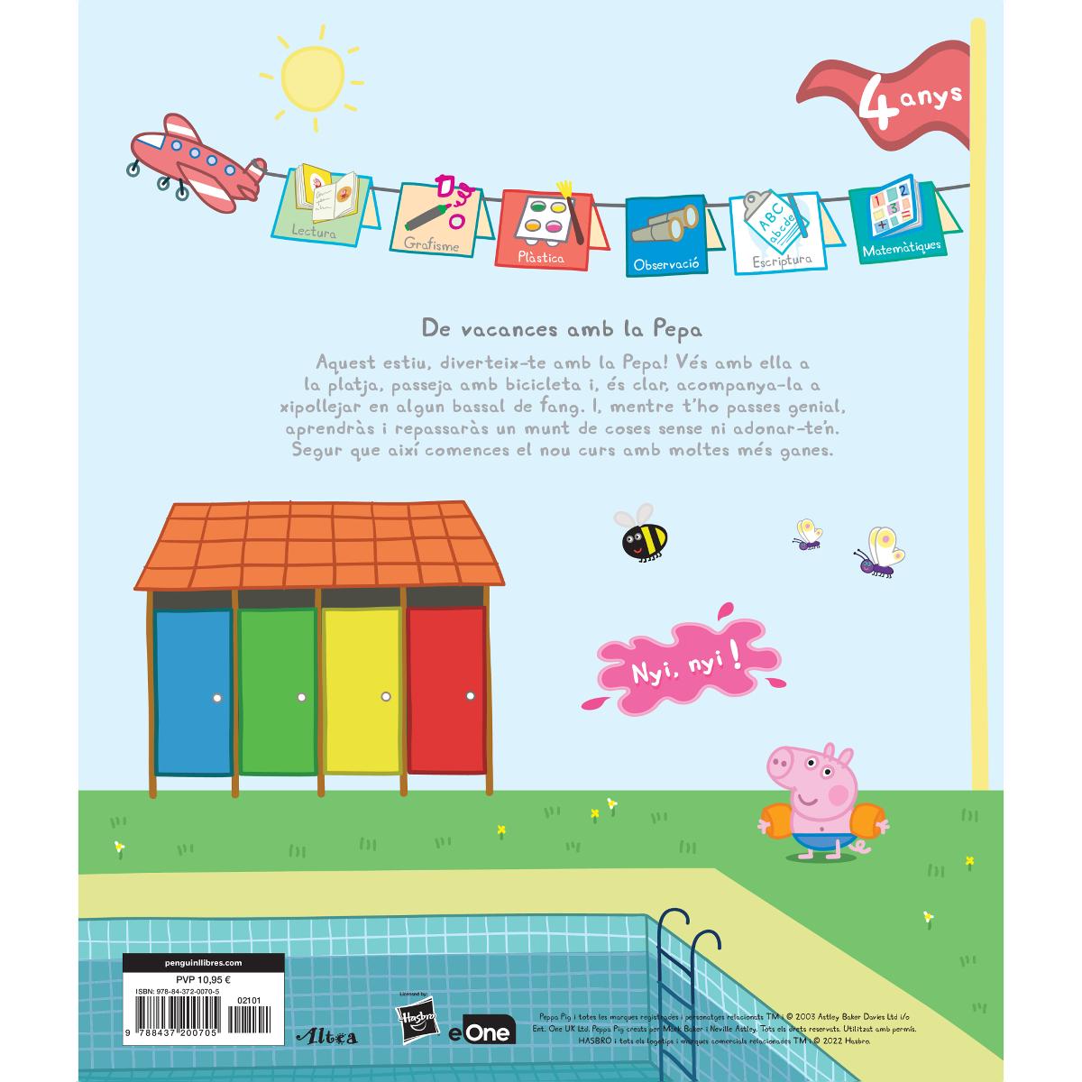 Peppa Pig. Quadern de vacances . - De vacances amb la Pepa (4 anys): (amb adhesius molt divertits!)  (Tapa blanda) 2