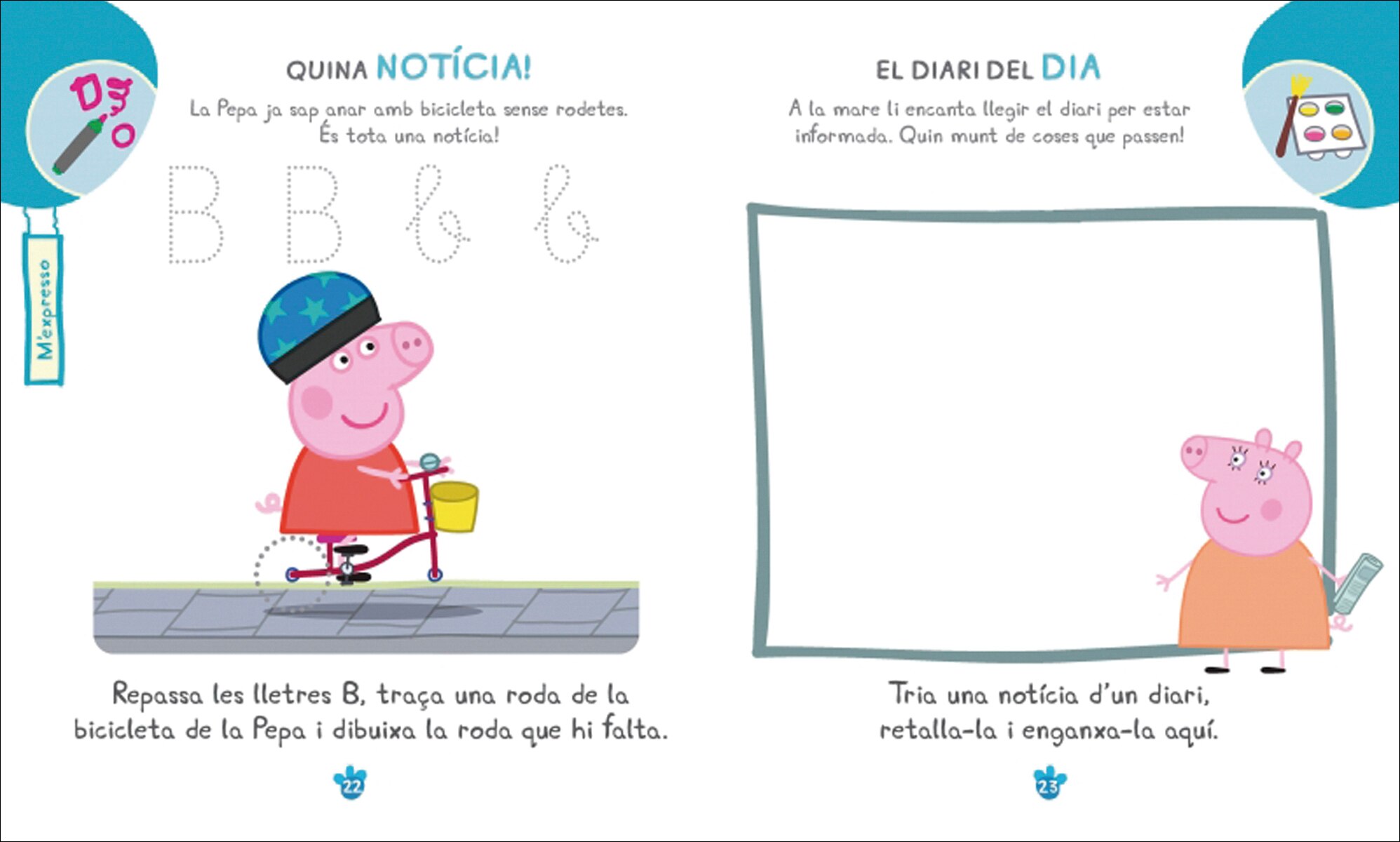 Peppa Pig. Quadern de vacances . - De vacances amb la Pepa (4 anys): (amb adhesius molt divertits!)  (Tapa blanda) 3