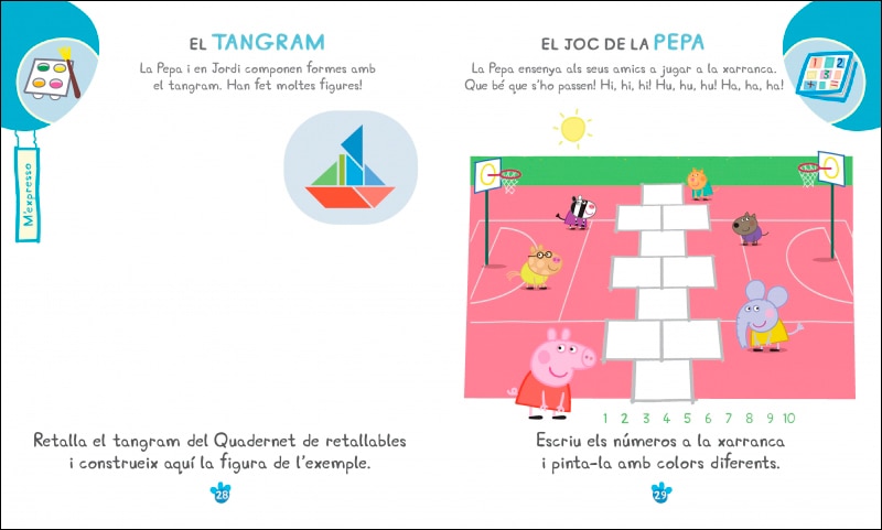 Peppa Pig. Quadern de vacances . - De vacances amb la Pepa (5 anys): (amb adhesius molt divertits!)  (Tapa blanda) 2