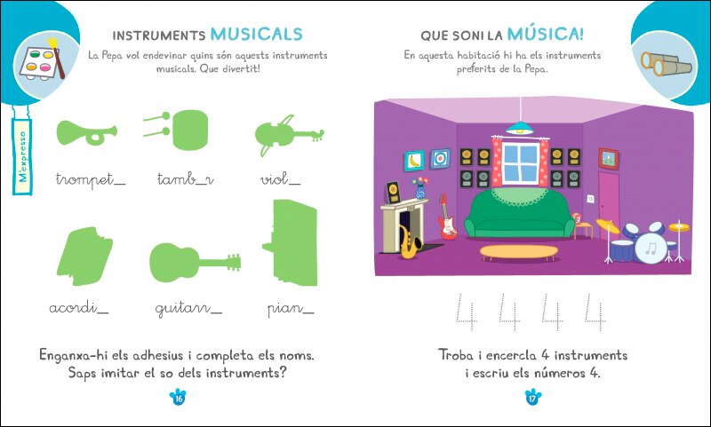 Peppa Pig. Quadern de vacances . - De vacances amb la Pepa (5 anys): (amb adhesius molt divertits!)  (Tapa blanda) 4