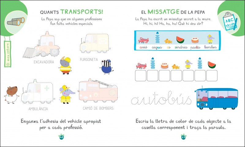 Peppa Pig. Quadern de vacances . - De vacances amb la Pepa (5 anys): (amb adhesius molt divertits!)  (Tapa blanda) 5