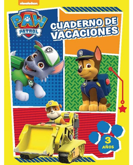 Imagen 0 de Paw Patrol | Patrulla Canina. Cuaderno de vacaciones - Cuaderno de vacaciones (3 años)  (Tapa blanda)