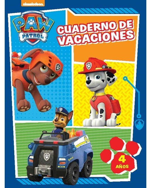 Imagen 0 de Paw Patrol | Patrulla Canina. Cuaderno de vacaciones - Cuaderno de vacaciones (4 años)  (Tapa blanda)