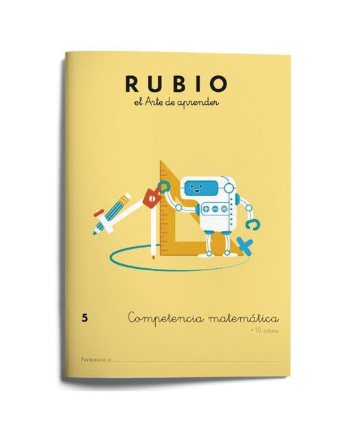 Imagen 0 de Competencia matemática RUBIO 5  (Tapa blanda)