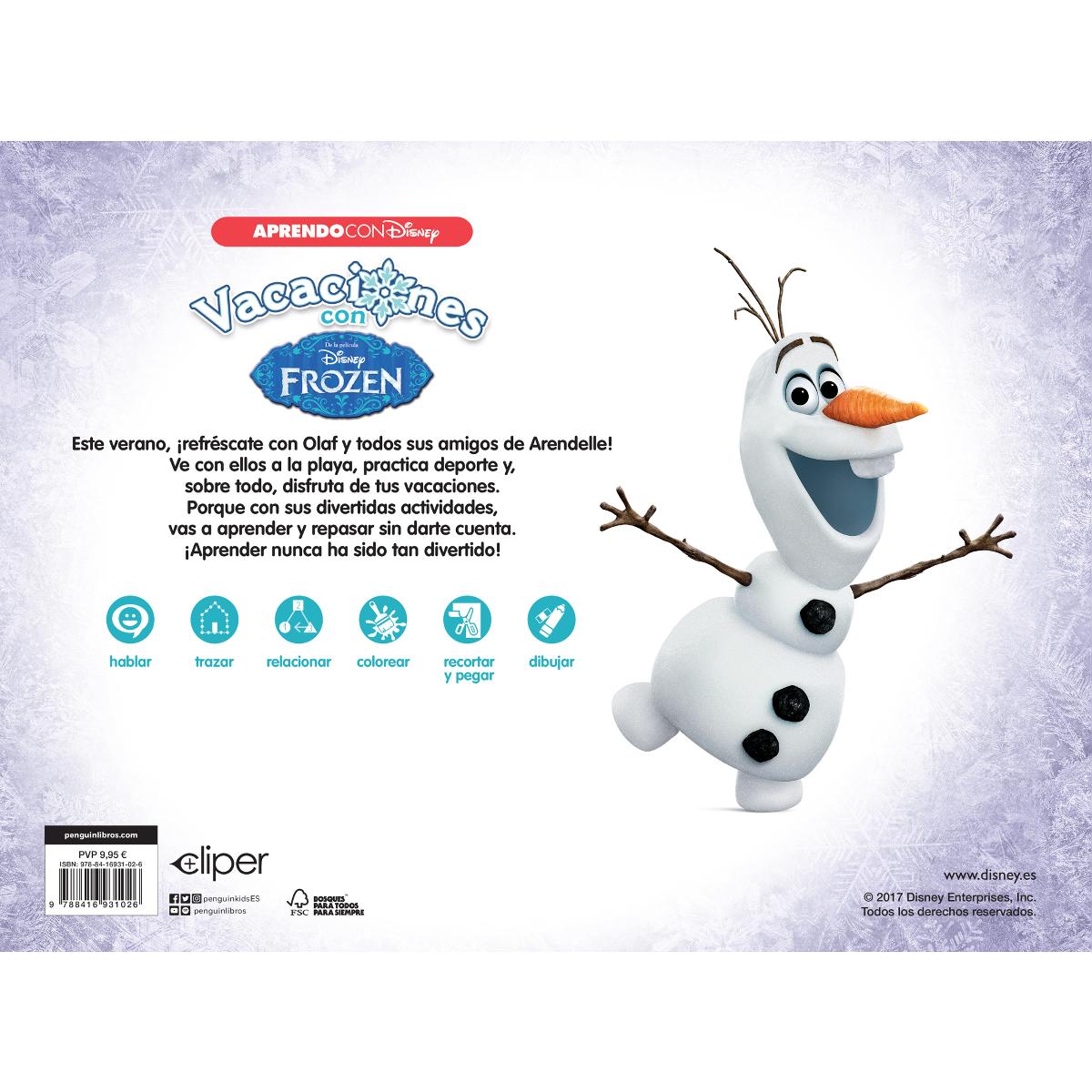 Vacaciones con Frozen (3 años) (Disney. Cuaderno de vacaciones)  (Tapa blanda) 2