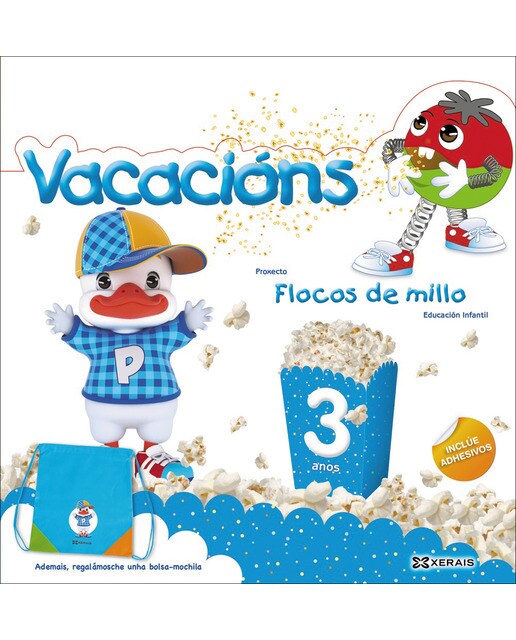 Flocos de millo. Vacacións 3 anos(Tapa blanda) 1