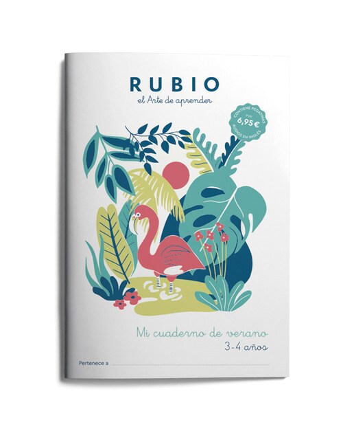 Imagen 0 de Mi cuaderno de verano RUBIO. 3-4 años  (Tapa blanda)