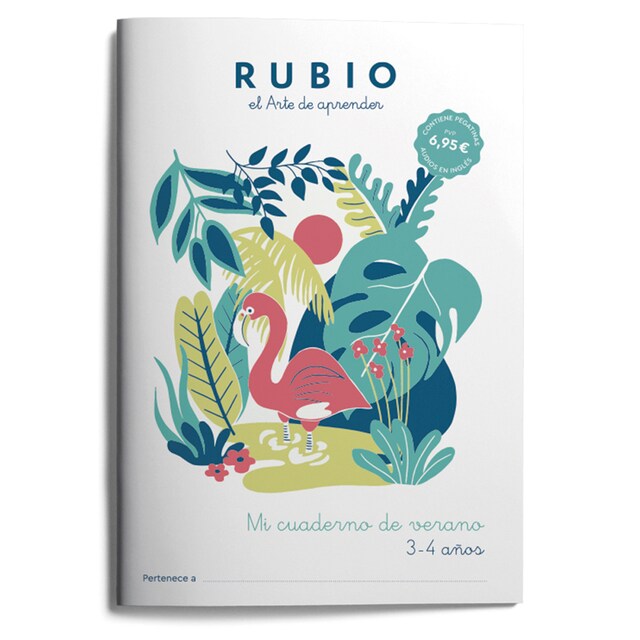 Mi cuaderno de verano RUBIO. 3-4 años  (Tapa blanda)