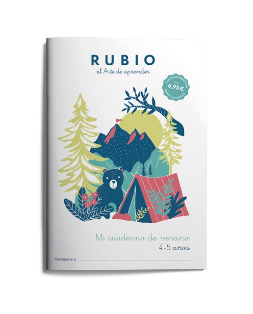 Imagen 0 de Mi cuaderno de verano RUBIO. 4-5 años (Tapa blanda)