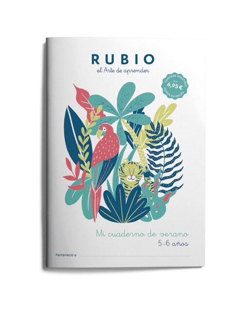Imagen 0 de Mi cuaderno de verano RUBIO. 5-6 años (Tapa blanda)