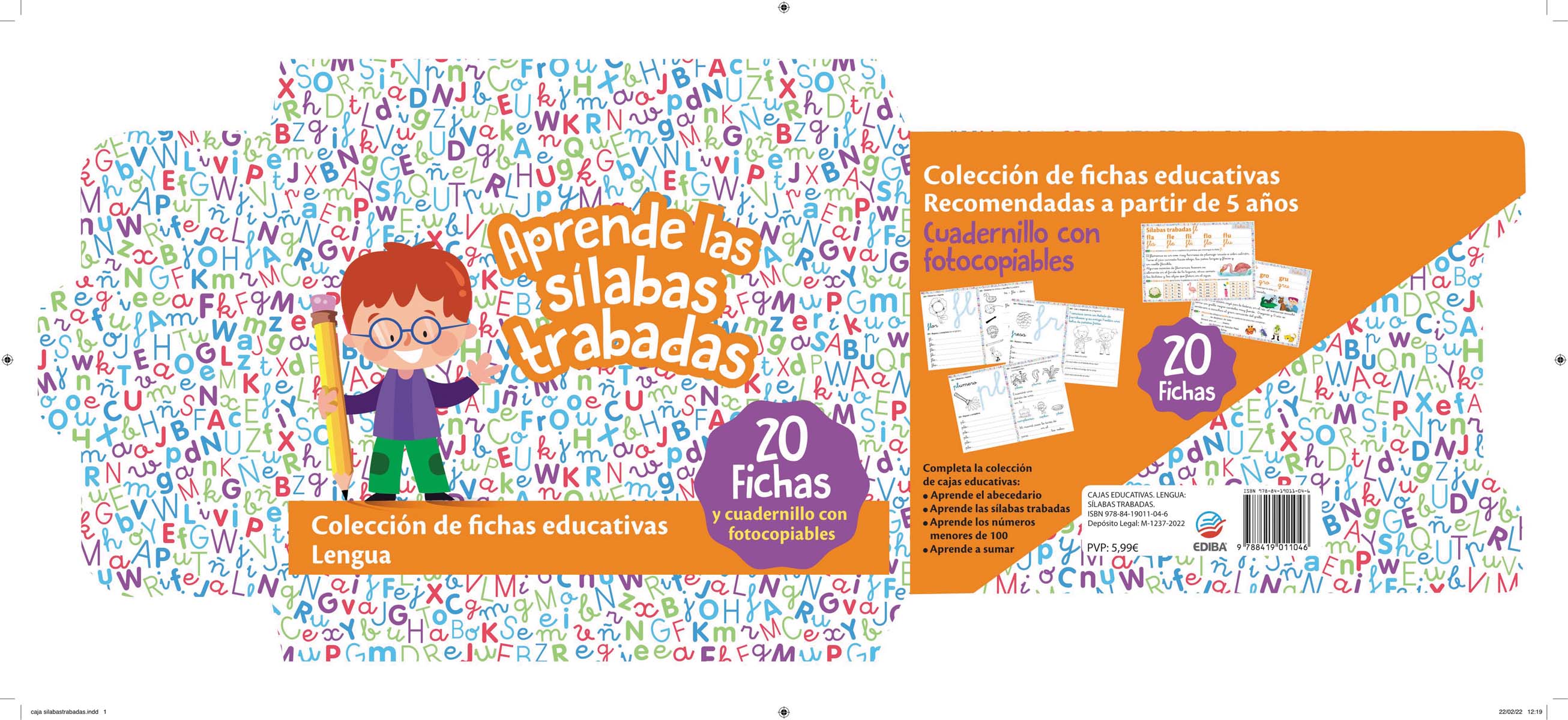 Cajas Educativas. Lengua: Sílabas Trabadas.  (Tapa blanda) 4