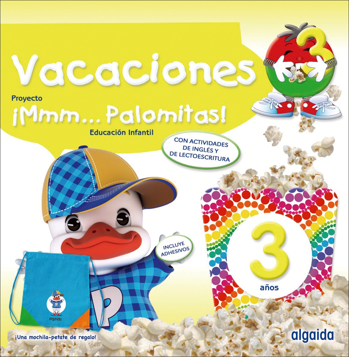 Imagen 1 de ¡Mmm... Palomitas! 3 años. Cuaderno de vacaciones  (Tapa blanda)