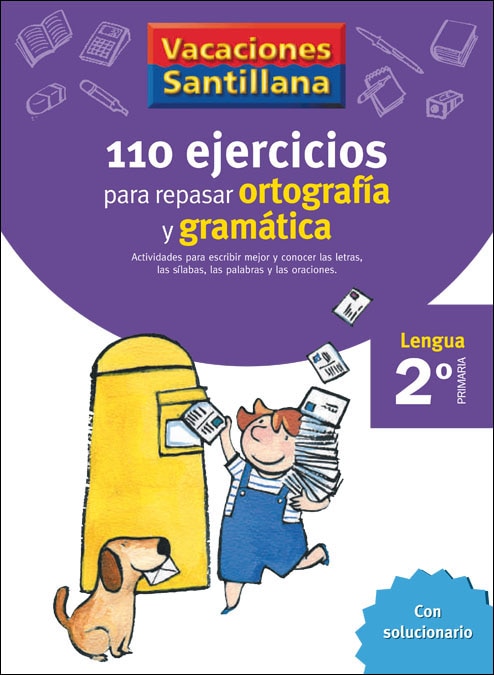 Imagen 0 de VACACIONES SANTILLANA 2 PRIMARIA 110 EJERCICIOS PARA REPASAR ORTOGRAFIA Y GRAMATICA  (Tapa blanda)