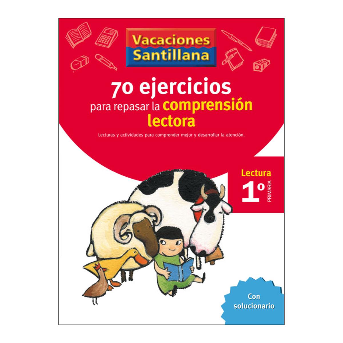 Imagen 0 de VACACIONES SANTILLANA 1 PRIMARIA 70 EJERCICIO PARA MEJORAR LA COMPRENSION LECTORA  (Tapa blanda)