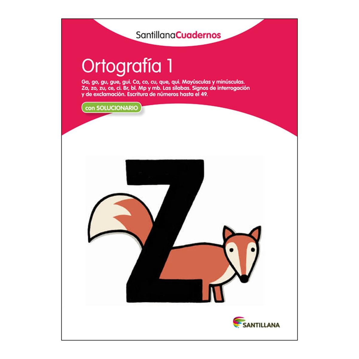 Imagen 0 de ORTOGRAFIA 1 SANTILLANA CUADERNOS (Tapa blanda)
