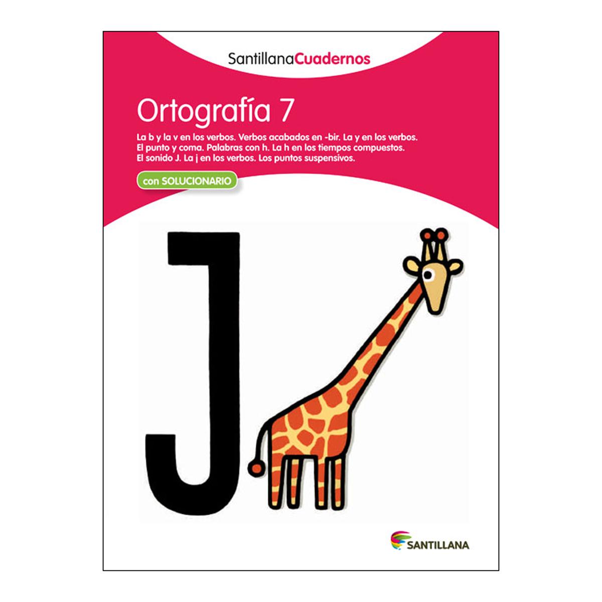 Imagen 0 de ORTOGRAFÍA 7 SANTILLANA CUADERNOS  (Tapa blanda)