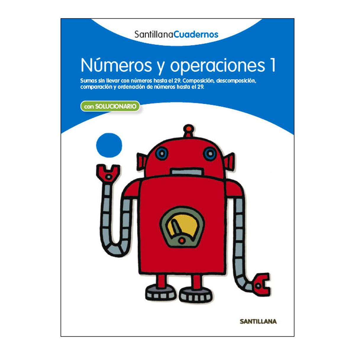 Imagen 0 de NUMEROS Y OPERACIONES 1 SANTILLANA CUADERNOS (Tapa blanda)