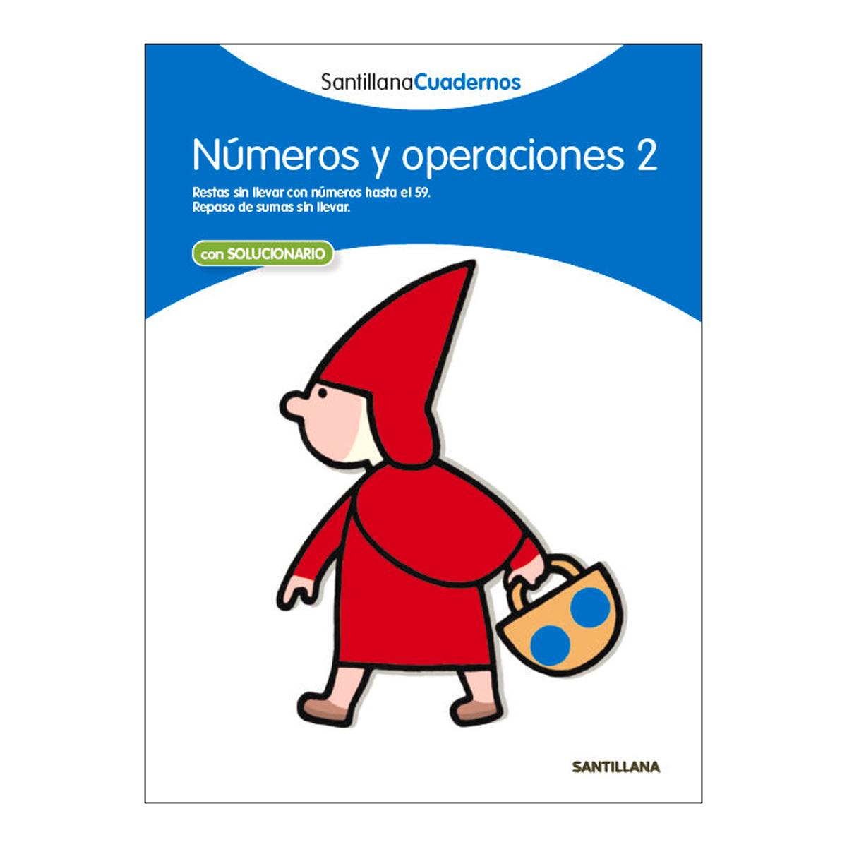 Imagen 1 de NUMEROS Y OPERACIONES 2 SANTILLANA CUADERNOS  (Tapa blanda)