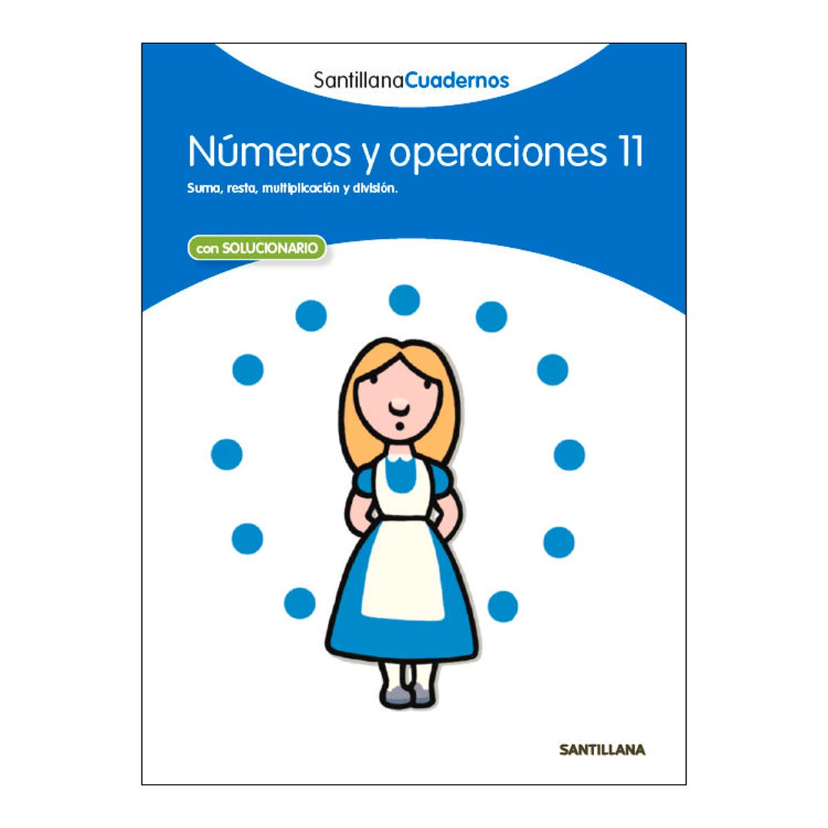 Imagen 0 de NUMEROS Y OPERACIONES 11 SANTILLANA CUADERNOS (Tapa blanda)