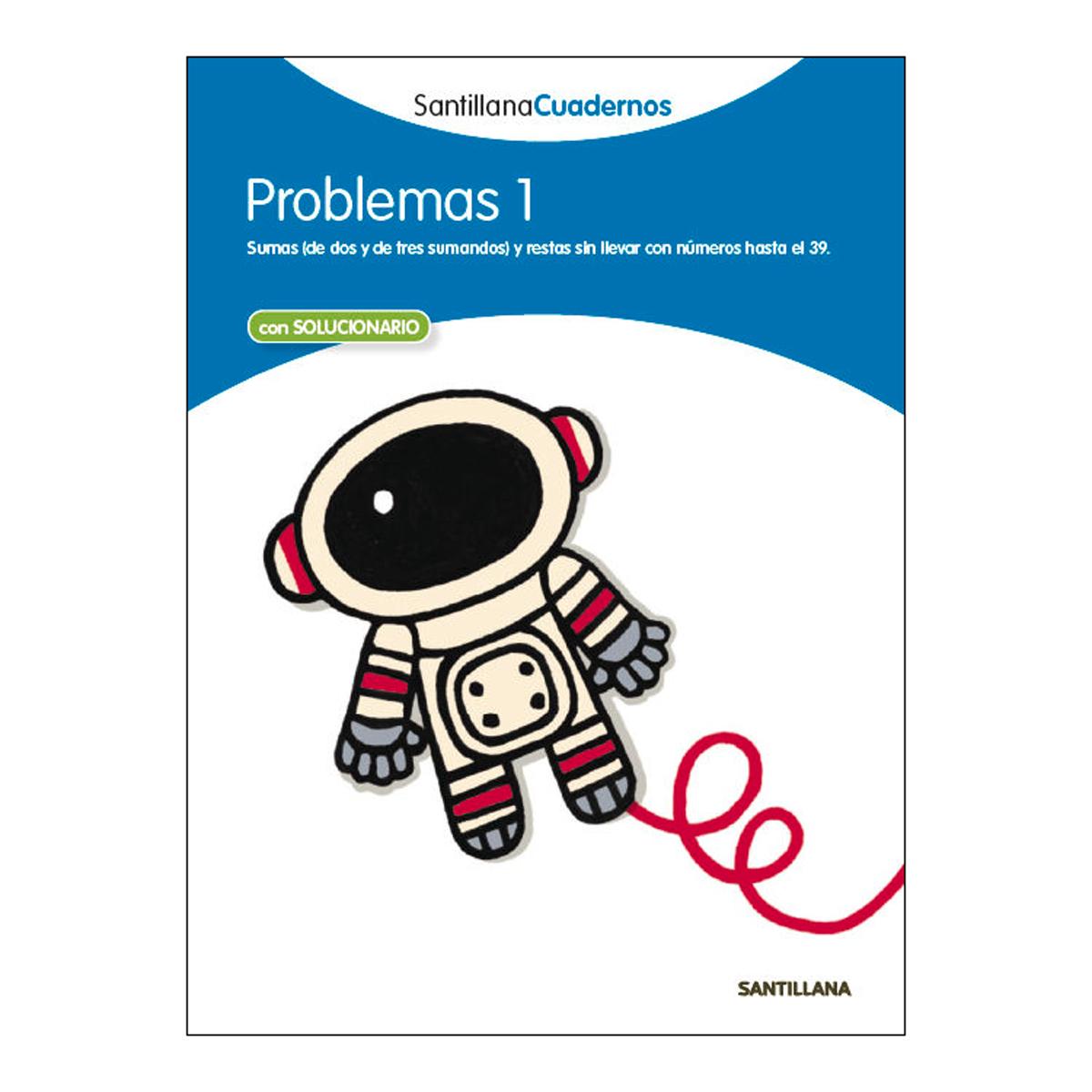 Portada de PROBLEMAS 1 SANTILLANA CUADERNOS (Tapa blanda).
