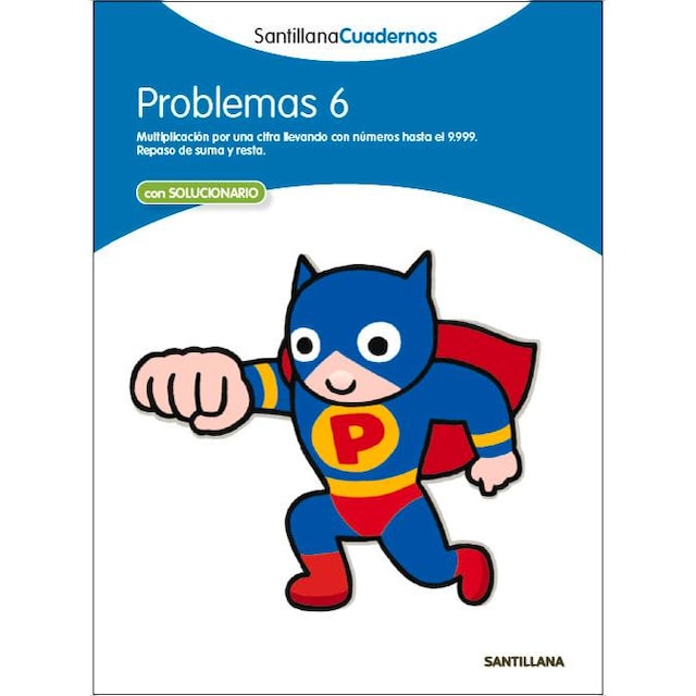 Imagen 0 de PROBLEMAS 6 SANTILLANA CUADERNOS  (Tapa blanda)