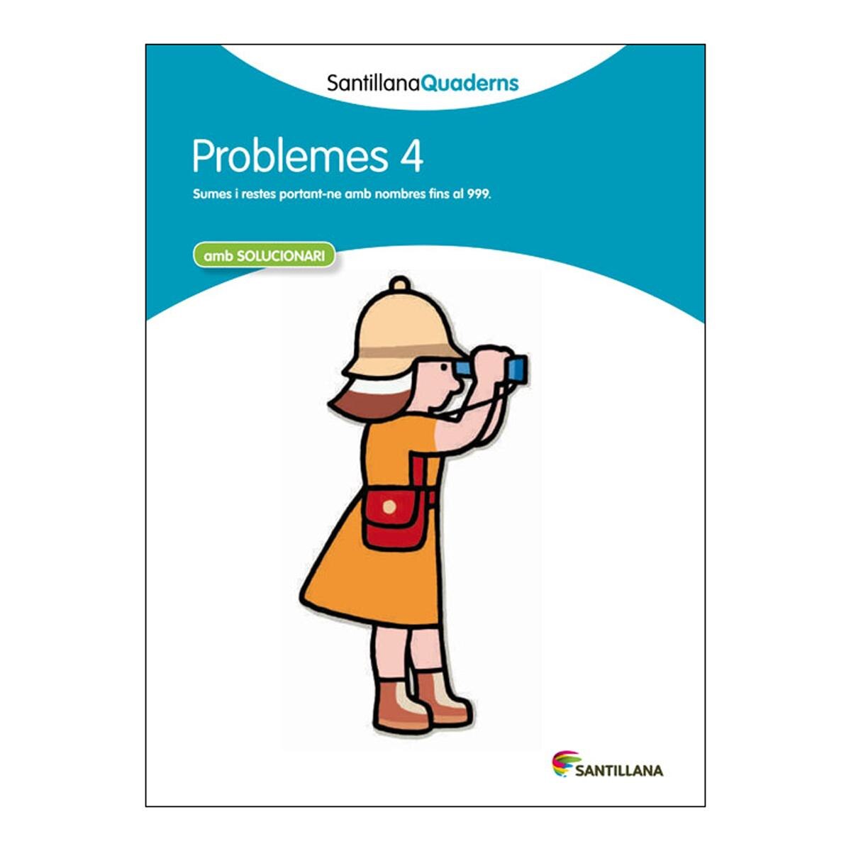 Imagen 1 de PROBLEMES 4 AMB SOLUCIONARI SANTILLANA QUADERNS  (Tapa blanda)