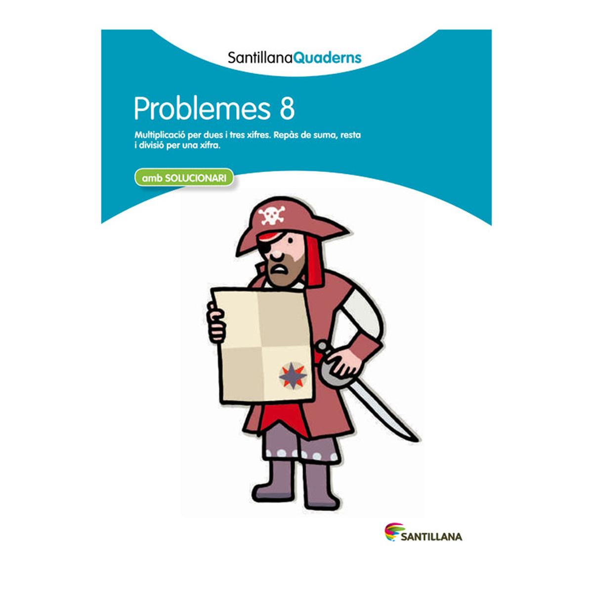 Portada de SANTILLANA QUADERNS PROBLEMES 8 (Tapa blanda).