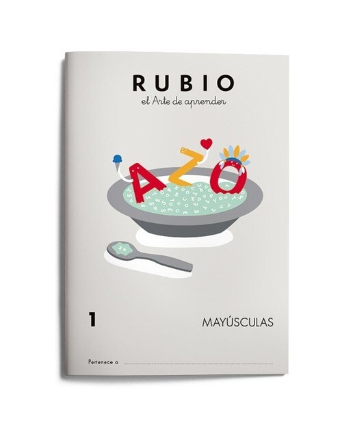 Portada de Mayúsculas RUBIO 1 (Tapa blanda).