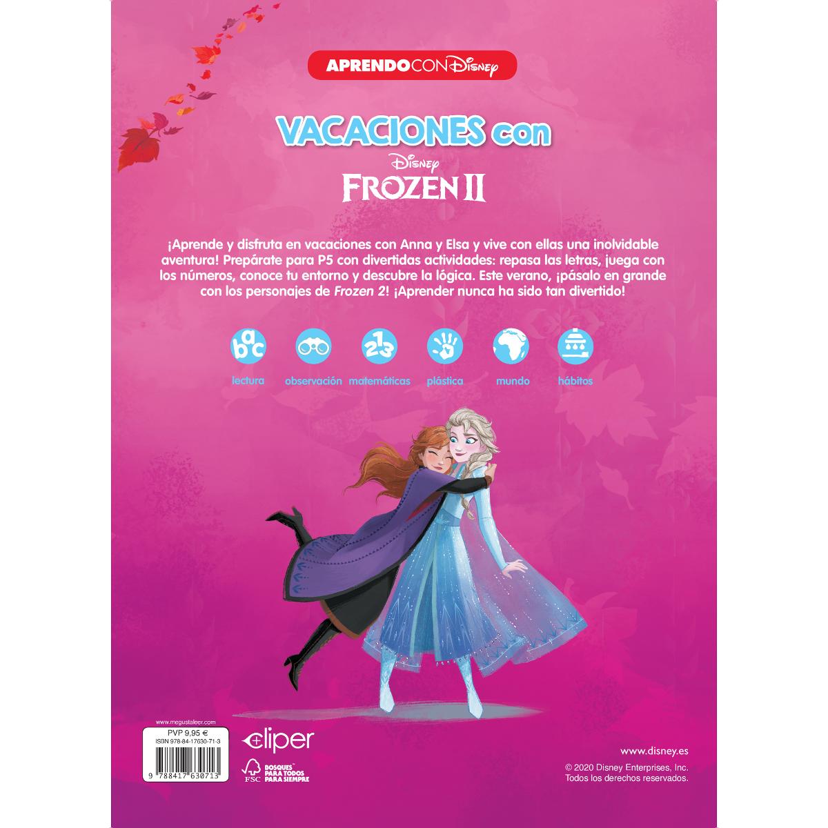 Vacaciones con Frozen II. Empiezo infantil (5 años) (Disney. Cuaderno de vacaciones): - (Tapa blanda) 2