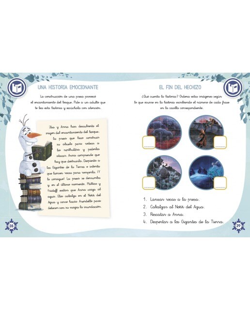 Vacaciones con Frozen II. Preparo 1º de primaria (Disney. Cuaderno de vacaciones): - (Tapa blanda) 4
