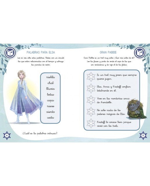 Vacaciones con Frozen II. Preparo 1º de primaria (Disney. Cuaderno de vacaciones): - (Tapa blanda) 5