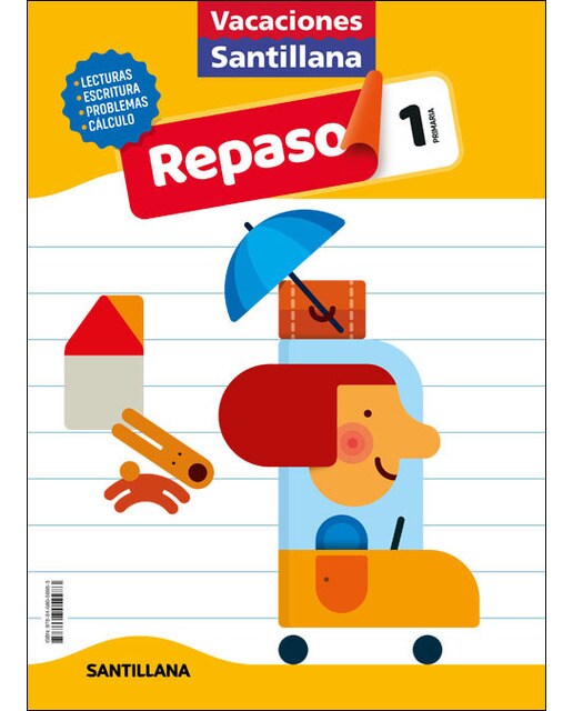 VACACIONES SANTILLANA 1 PRIMARIA ACTIVIDADES DE REPASO PARA EL VERANO  (Tapa blanda) 1