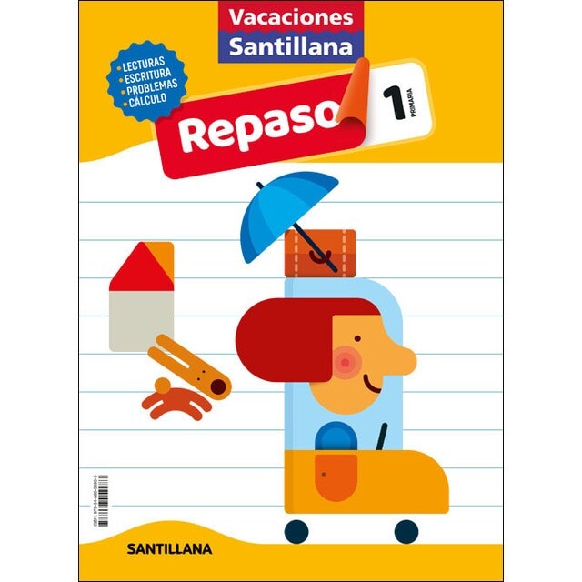 Vacaciones Santillana. 1º Primaria. Actividades de repaso para el verano (Tapa blanda)
