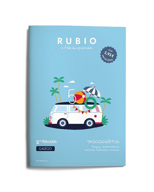 Vacacións RUBIO 5º Primaria (galego) (Capa mole) 1