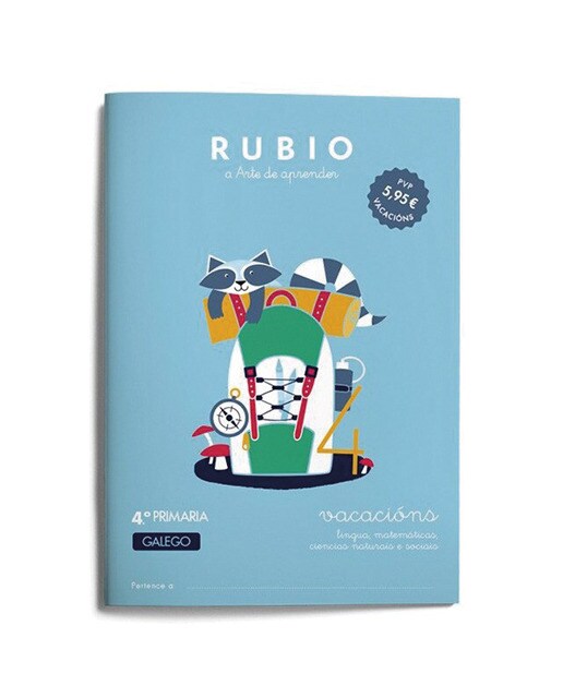 Vacacións RUBIO 4º Primaria (galego) (Capa mole) 1