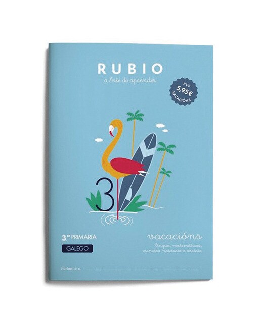 Vacacións RUBIO 3º Primaria (galego) (Capa mole) 1