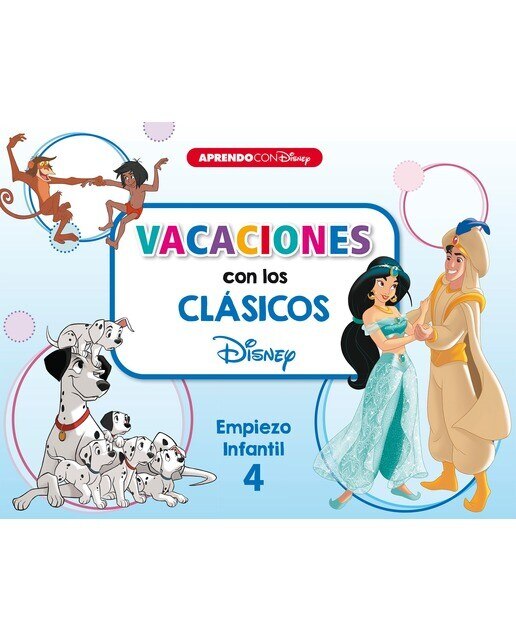 Imagen 0 de Vacaciones con los clásicos Disney. Empiezo infantil (4 años) (Disney. Cuaderno de vacaciones): 101 Dálmatas, El libro de la selva y Al (Tapa blanda)