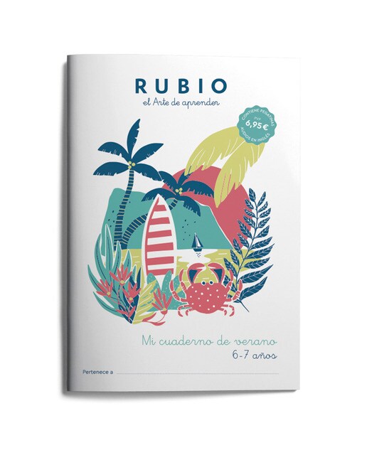 Imagen 0 de Mi cuaderno de verano RUBIO. 6-7 años  (Tapa blanda)